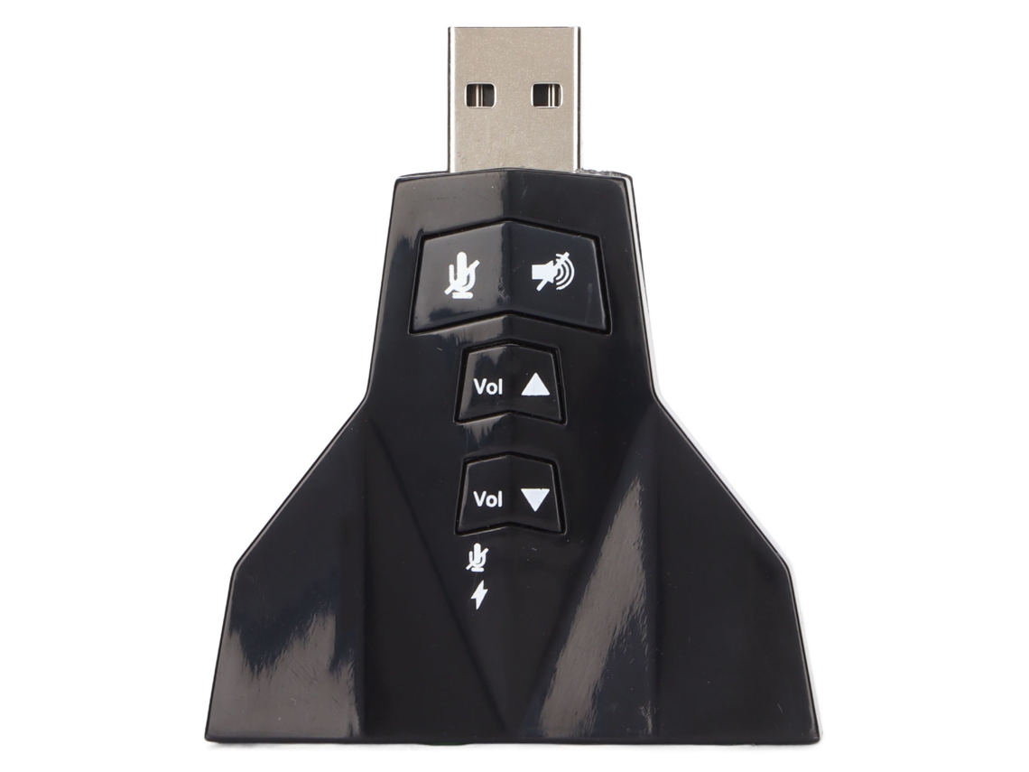 Adaptador De Áudio Usb Virtual 7.1 Canais Estéreo Externo