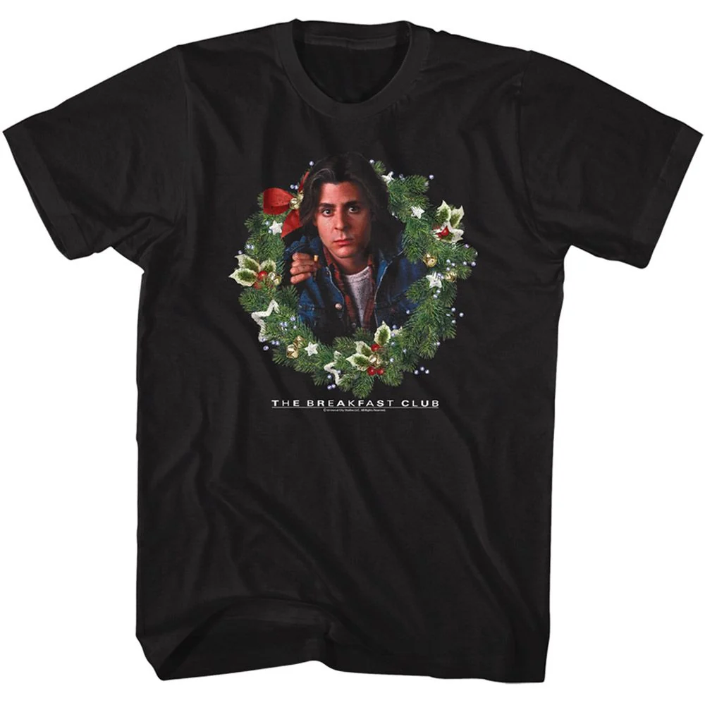 Rockinstone Breakfast Club Movie Bender Christmas Black Adult T-shirt Size:xxl