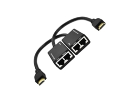 HURRISE Cat5E Cat6 Extender 1 Par Sobre Rj45 Cat5E Cat6 Utp Lan Ethernet Extender Repetidor 1080P 3D Cabo de Computador