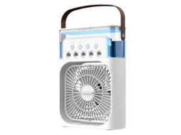 Ventilador AQUAFORGE com luz led, Usb, para quarto, escritório, viagens