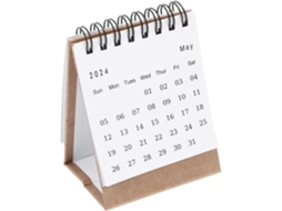 Calendário De Mesa Mensal Showero, Mini Decorativo, Dobrável, Design