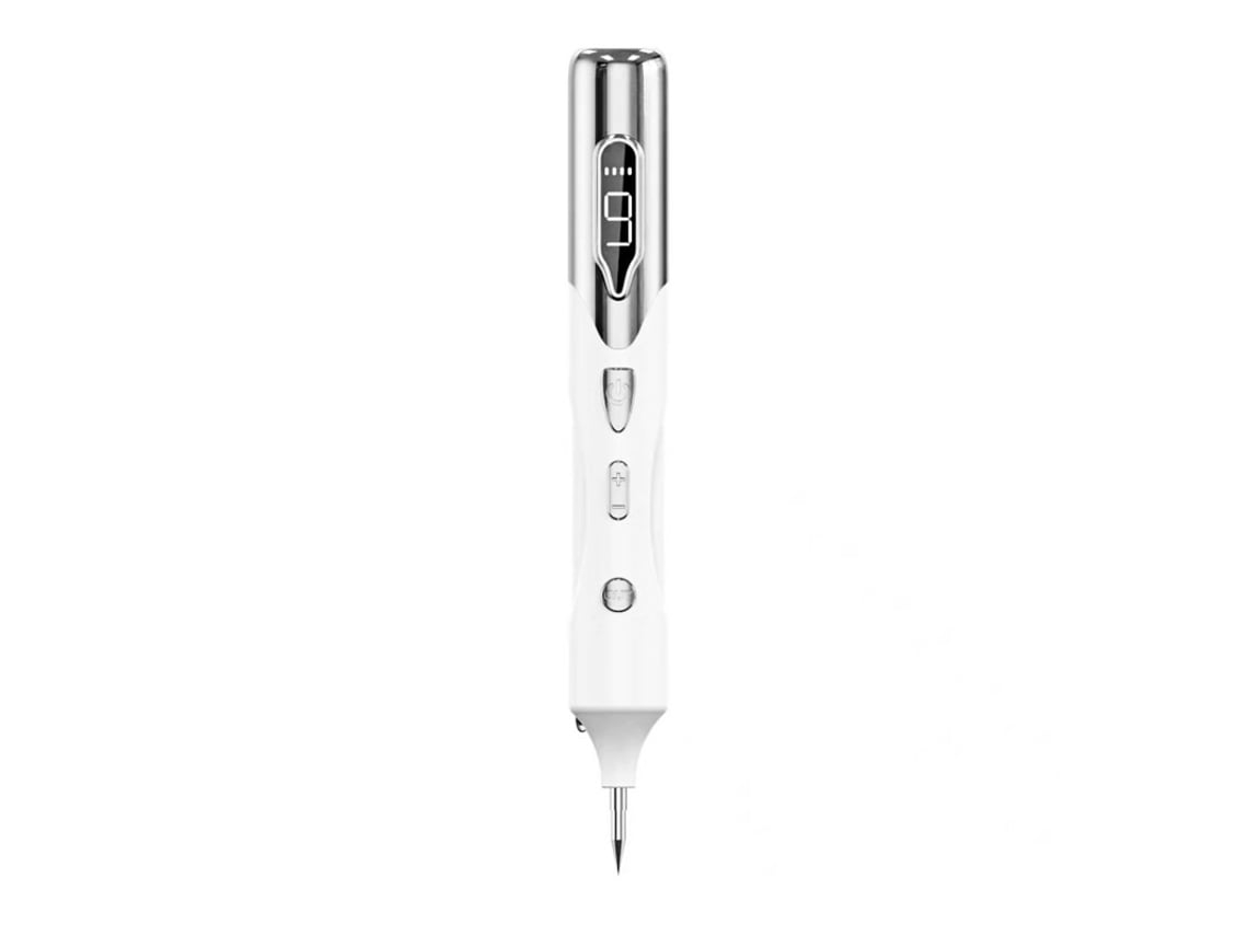 Caneta de Plasma Laser Branco, Compacto, Recarregável, Uso Diário, Higiênico STELASPLEN