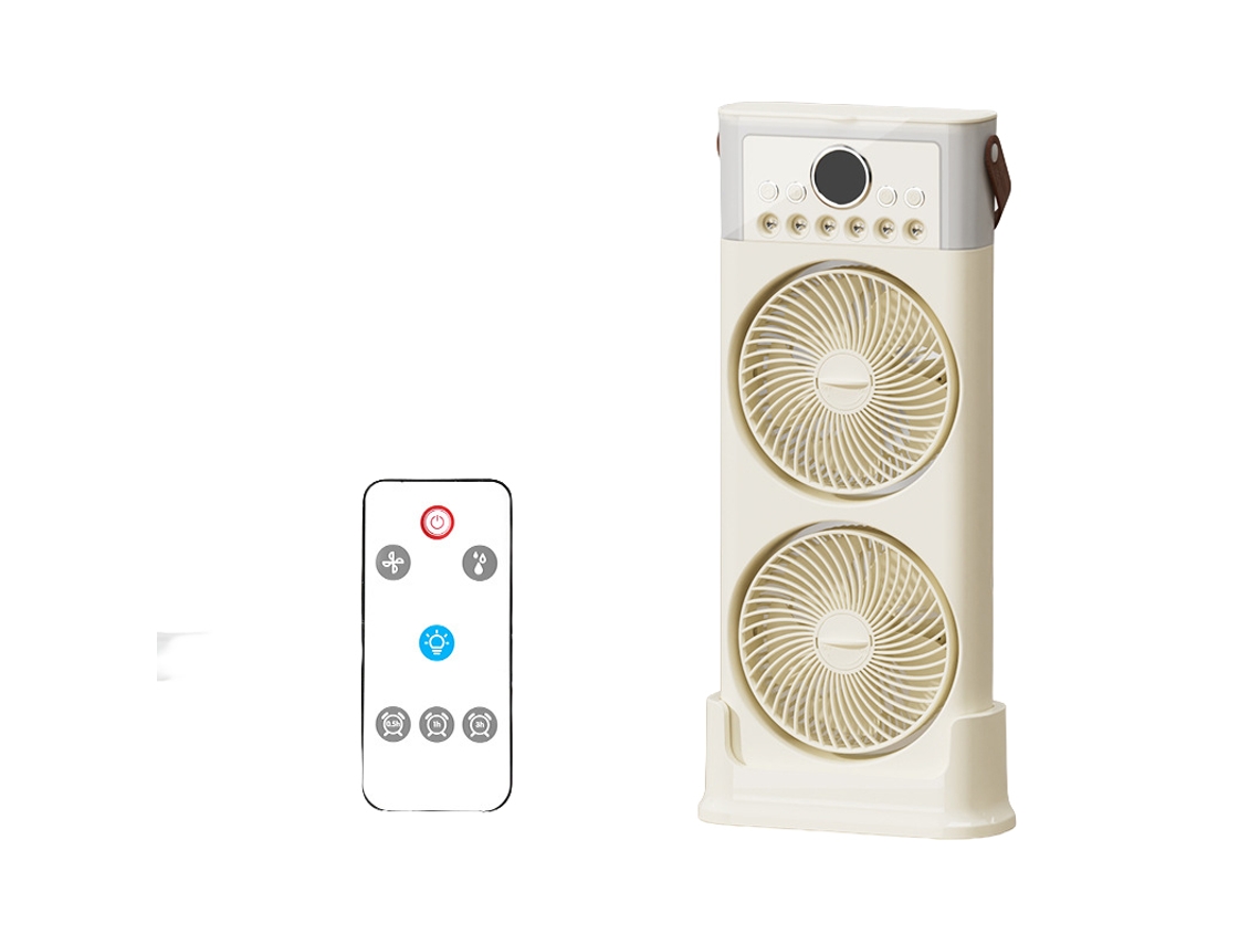 Laxiscreed Ventilador De Mesa Com 6 Furos, Resfriador De Ar, Hidratante E Controle Remoto