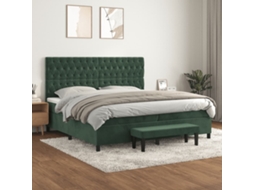 Box Spring Bed, Box Spring Beds Vidaxl Verde Veludo (200 X 200 Cm)
