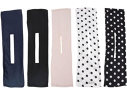 Conjunto de 5 peças para pentear cabelos finos com textura leve, ideal para um penteado elegante.