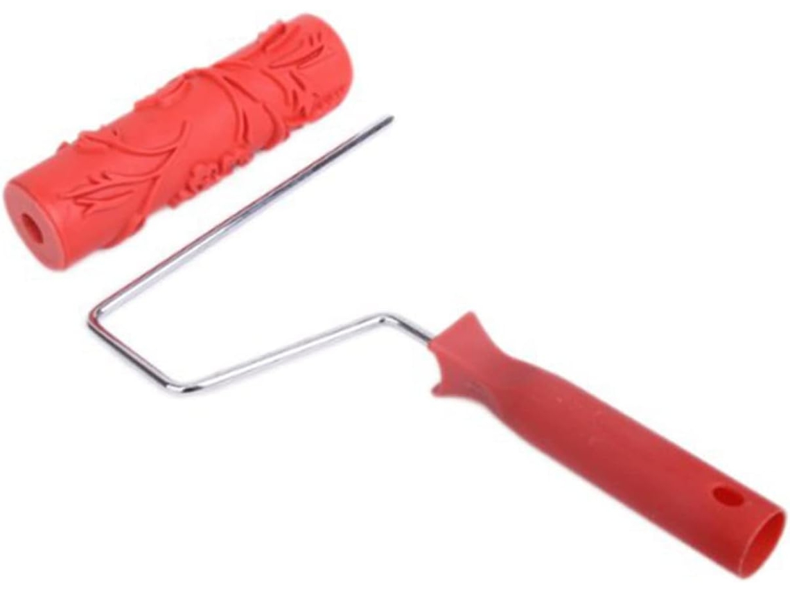 Tinta Com Estampa Floral Para Decoração De Parede Diy Com Cabo De Plástico Vermelho
