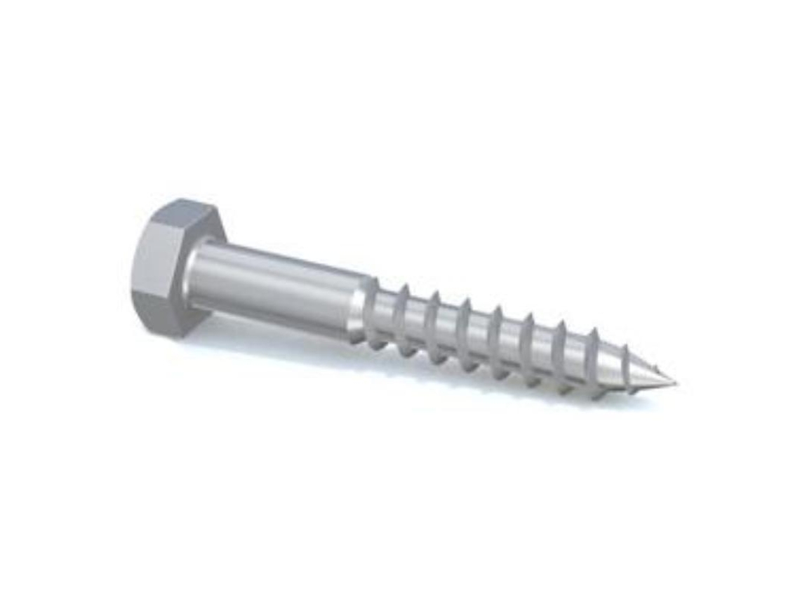 Tornillo tirafondo 571 8x80 zincado caja 100