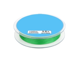 Linha de Pesca de Pe Trançada Verde 100m 5.0