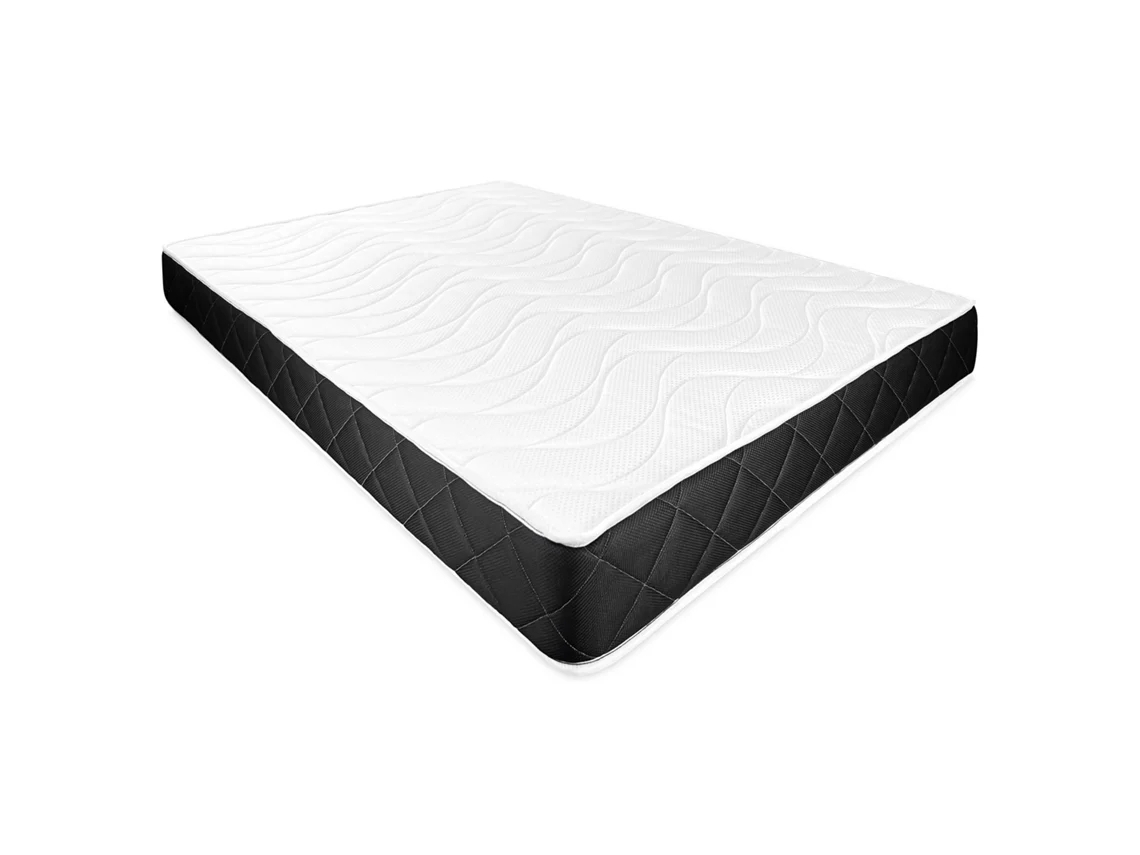 Colchão Viscoblack, Viscoelástico, Reversível, Espuma HR Branco/Preto DUERMETE ONLINE 105x200 cm, Altura 20 cm