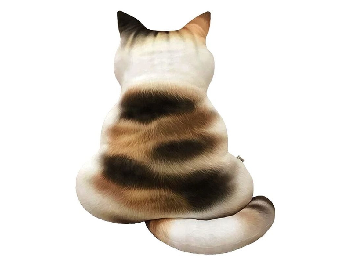 Travesseiro de Pelúcia Gato Fofo para Sofá 51cm S/MARCA