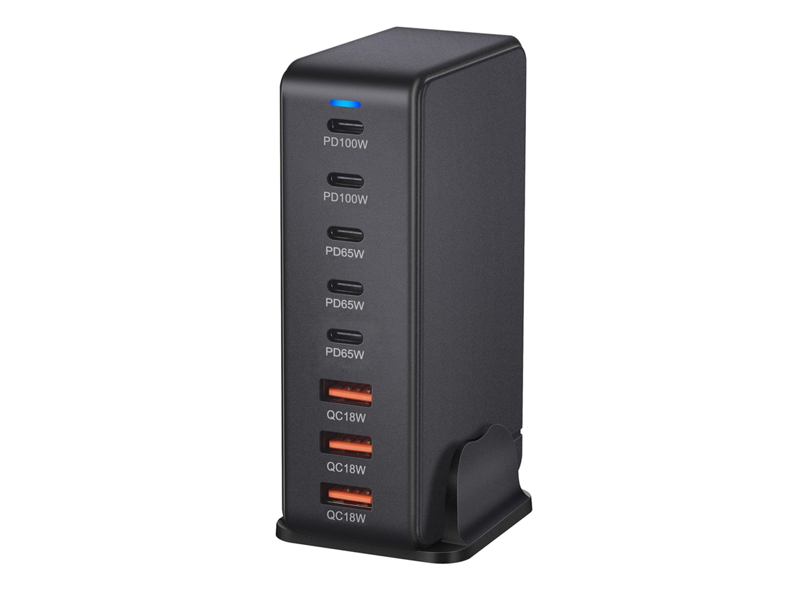 Aetheria estação de Carregamento 440w Hub 8 Portas Usb c Gan3 Carregamento Rápido para Celulares/notebooks