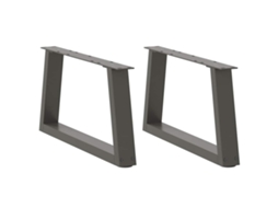 Vidaxl Pés Para Mesa De Centro Em V, 2 Peças, Antracite, 70x(30-31,3) Cm, Aço