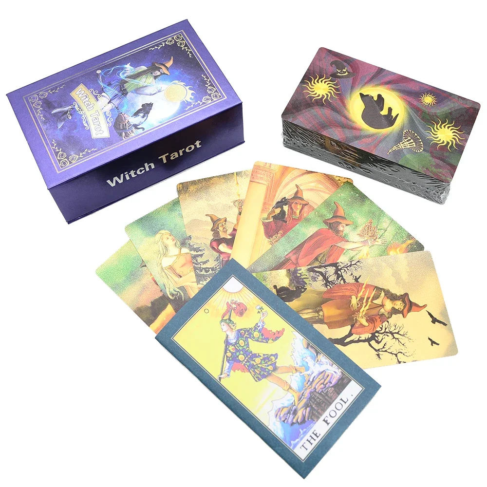 Cartas De Tarô De 7x12cm, Em Inglês, À Prova D'água, Jogo De Tabuleiro Interativo Para Meninas.