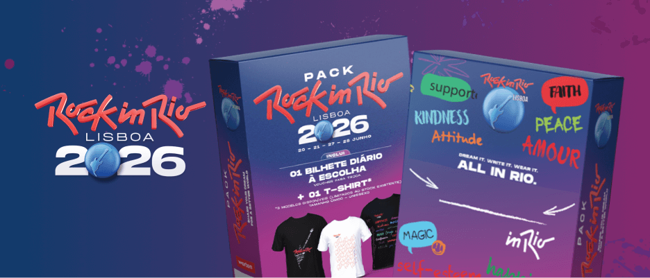 Compra já o teu pack para o Rock in Rio 2026