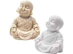 2 Estátuas De Maitreya De Resina, Decoração Feng Shui Quente, Ornamento De Monge Para Casa
