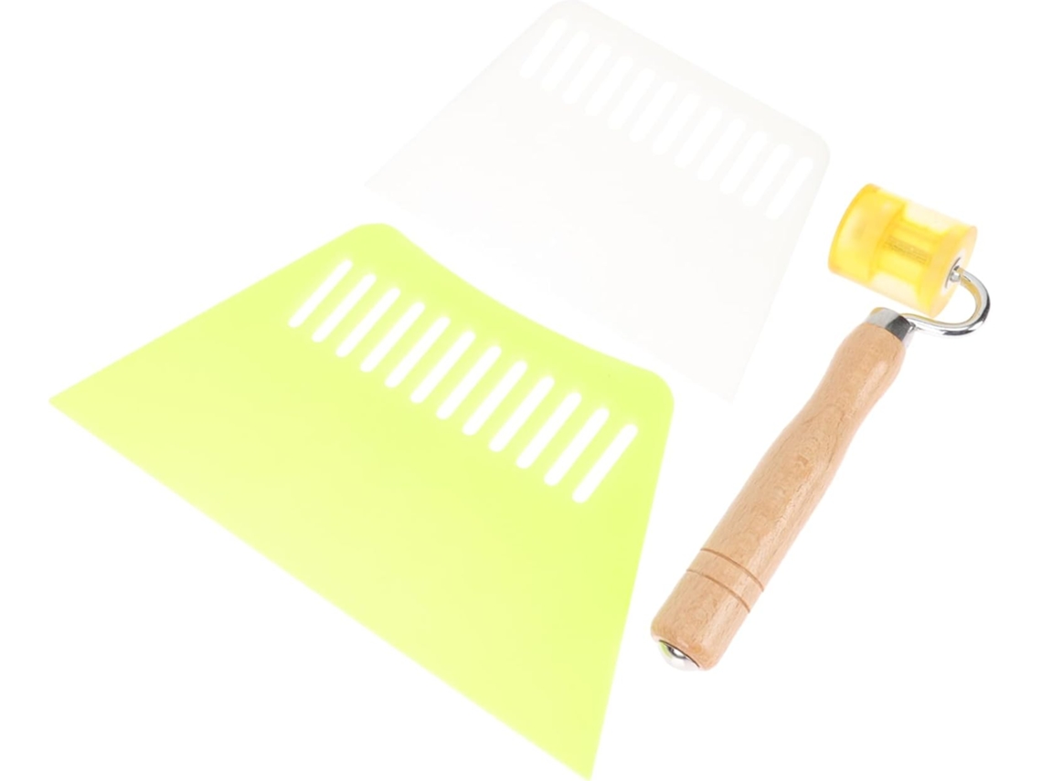 Kit Para Aplicação De Papel Parede Com Rolo, Pincel, Rolo Acabamento