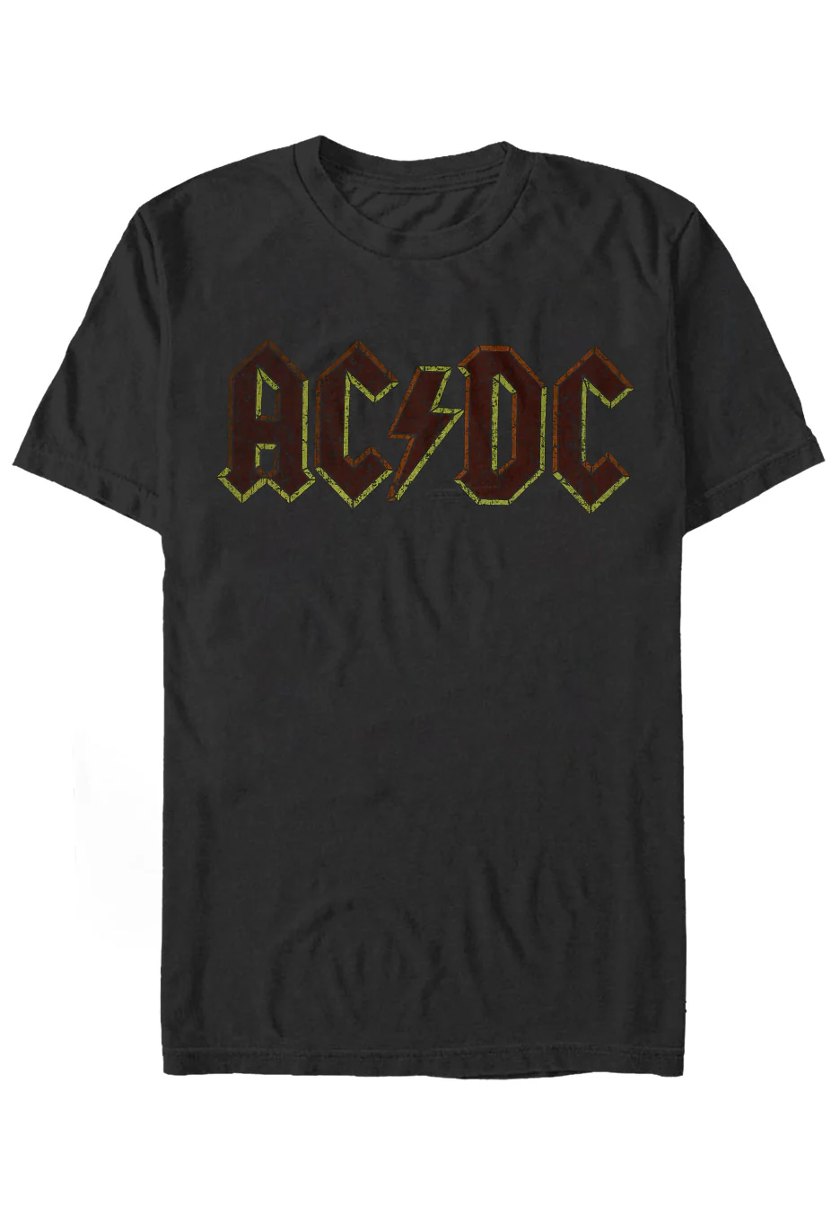 Size:xl Rockinstone Ac/dc - Logo Charcoal - T-shirt Unisex Adults