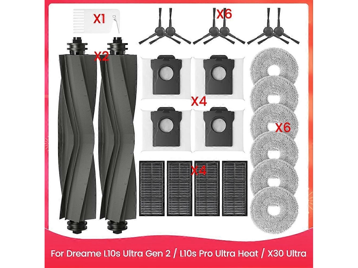 Peças De Reposição Para Aspirador Robô L10s Ultra Gen 2/ L10s Pro Ultra Heat / X30 Ultra Access_ptg