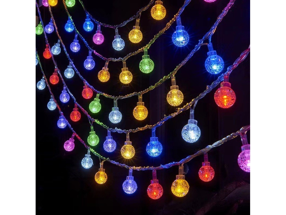 Luzes de Natal em Formato de Bolha MDUG (1,5 M com 10 Leds Coloridos)