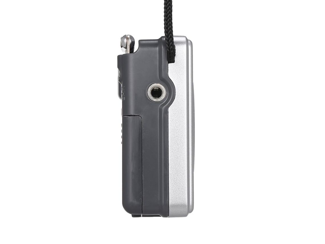 Rádio Portátil Indin Bc-r2033 Mini Am/fm Com Alto-falante E Entrada Para Fones De Ouvido Antena Telescópica