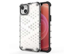 Capa Para Iphone 15 Com Padrão Favo De Mel (preta)