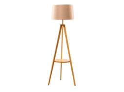 Sklum Candeeiro De Pé Em Bambu Ripod Poliéster - Bambu Beige Creme