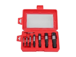 Conjunto De 8 Extratores De Parafusos De Acero Carbono Com Caixa De Armazenamento Para Parafusos Quebrados E Danificados