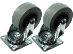 Kit Completo De 2 Rodas Giratórias Reforçadas Para Bonecas De 50 Mm (faça Você Mesmo)