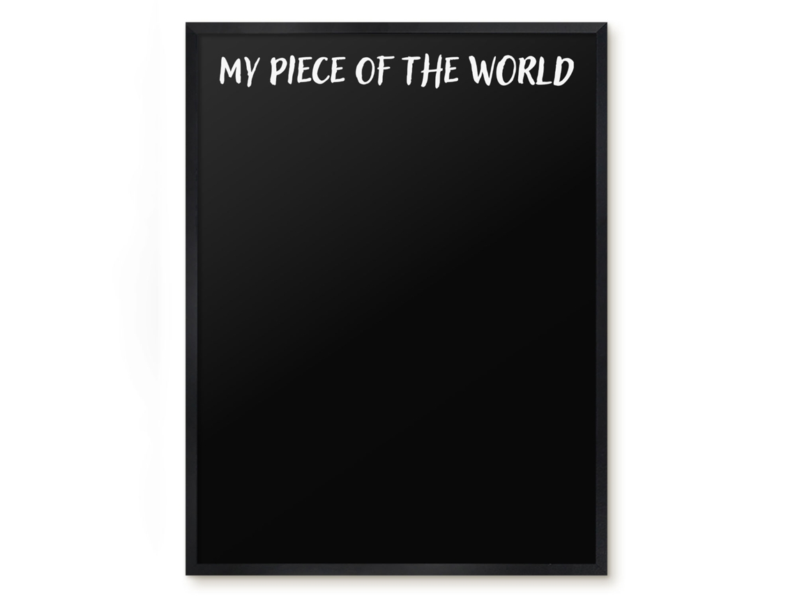 Magnetic Board My Piece Of The World For The Living Room Espelharte (60x80 Cm)