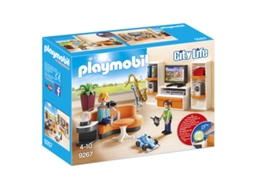PLAYMOBIL City Life: Sala de Estar 9267 (Idade mínima: 4 - 37 Peças)