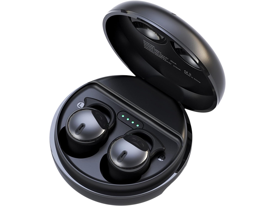 Fones de Ouvido Invisíveis para Dormir, Bluetooth 5.3, Adequados para Dormir, Dirigir, Caminhar, Andar de Bicicleta JIAPEI (preto)