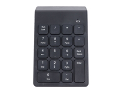 2026zentro-teclado Numérico Sem Fio Bt5.0 Preto 18 Teclas Bateria Compatível Amplamente Para Gaming Escritório Computador