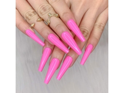 Nude Profundo Cores Puras Bailarina Longo Caixão Brilhante Unhas Falsas Prensa Na Unha Pontas Falsas Manicure Paraes E Meninas -Cb-7 ZMDECQNA