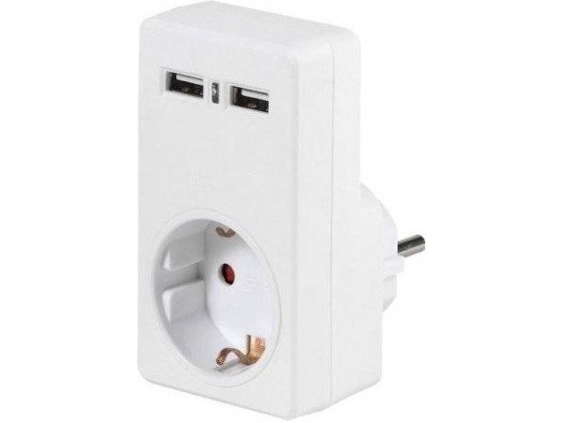 Adaptador Tomada VIVANCO A 1W2USB