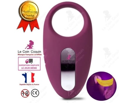 Lcc® Anel Vibratório Masculino E Feminino Em Silicone Para Casais Com Controle Remoto, Anel Peniano, Brinquedos Sexuais Para Adultos Discretos À Prova