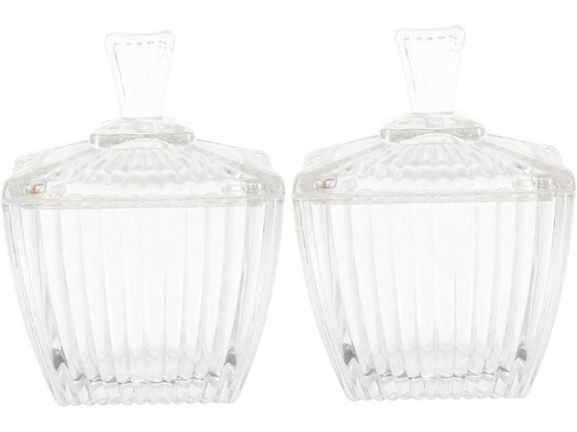 Conjunto De 2 Potes De Vidro Para Chá