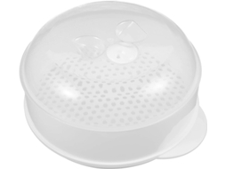 Recipiente Plástico Para Vapor De Alimentos Com Tampa Forno Micro-ondas, Legumes No E Frutos Do Mar