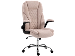 Cadeira De Escritório Ergonômica, Altura Ajustável, Apoios De Braço Rebatíveis, 70 X 70 X 114-122 Cm, Rosa