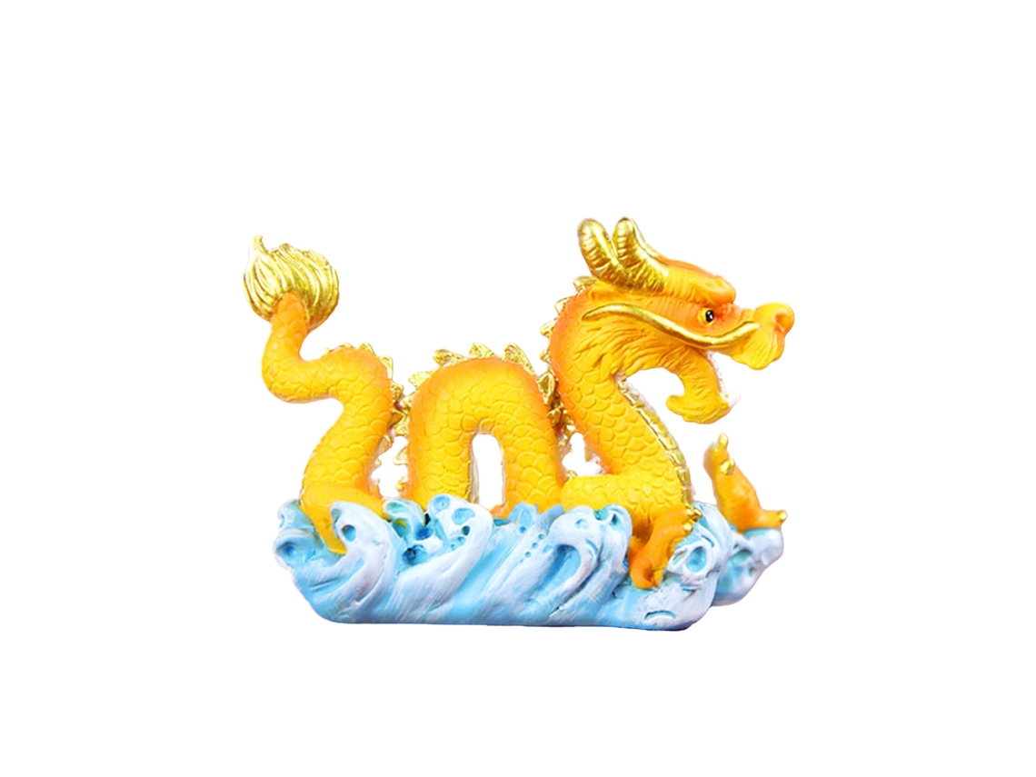 Ornamento de resina dragão e fénix para decoração de confeitaria e festas LAXISCREED