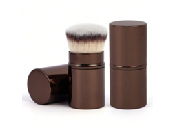 Um Conjunto De Pincéis Profissionais Retráteis Para Maquiagem Facial, Feitos Com Cerdas Sintéticas.
