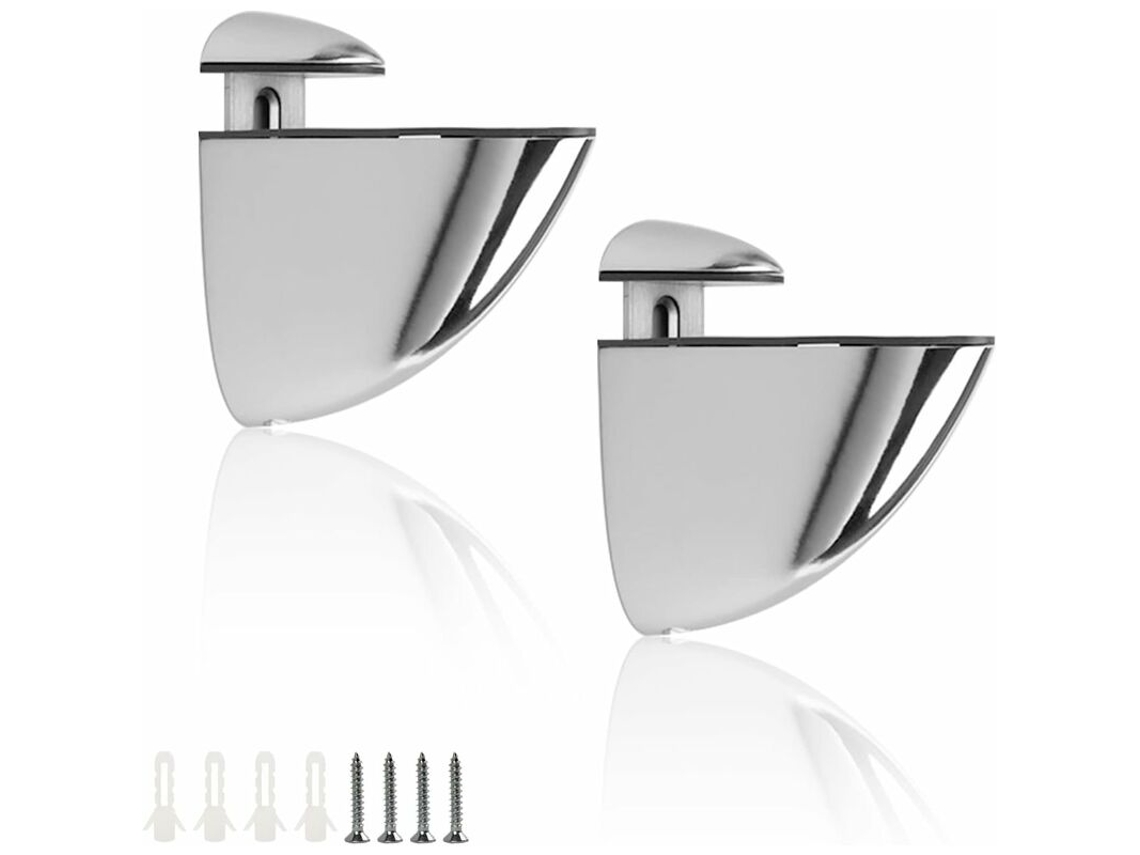Suporte Para Prateleira De Vidro, Para Parede, Com Parafusos, 33 Mm