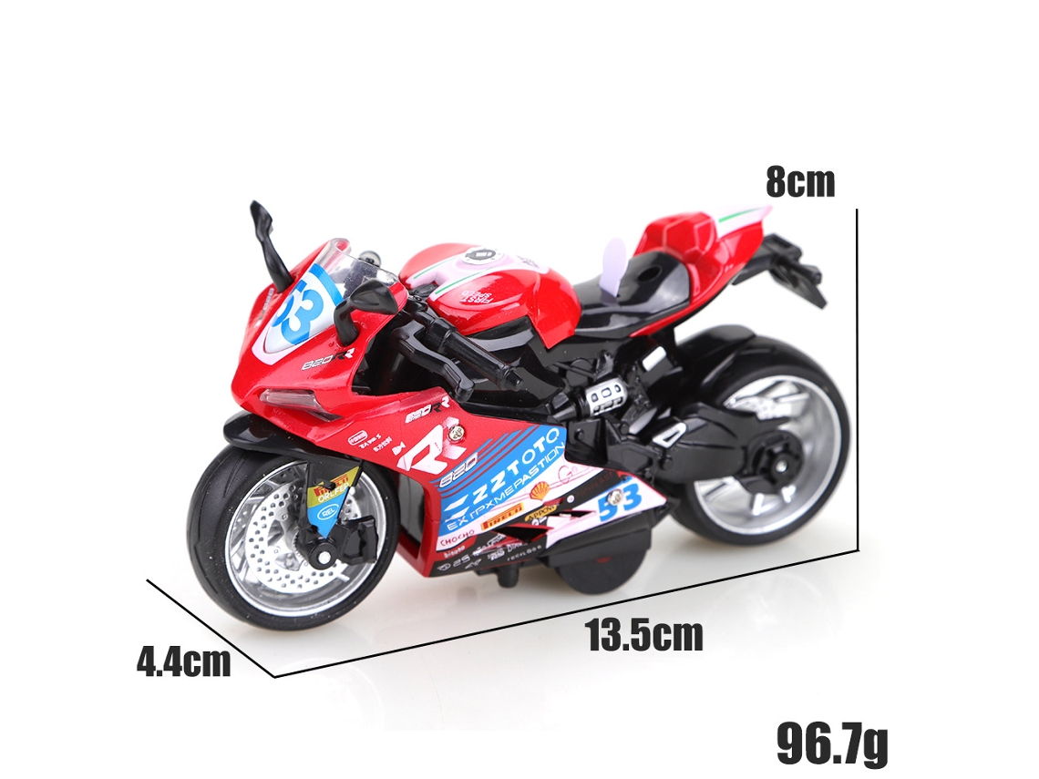 Miniatura da Motocicleta 820rr em Escala 1:12, Feita em Metal Fundido. MDUG