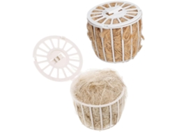 Conjunto De 2 Caixas De Nidificação Para Pássaros Em Juta E Algodão Natural Macio.