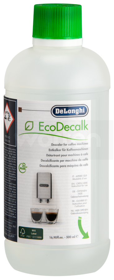 Descalcificador DeLonghi Ecodecalk DLSC500 para máquinas de café, 500 ml /  5 aplicaciones + comprar más barato