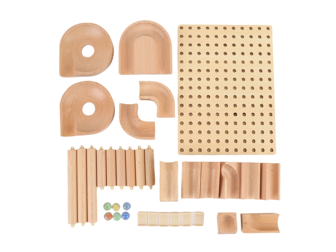 Kit De Construção De Bolinhas De Madeira, Estrutura Estável, Brinquedo Educativo Para Crianças E Adultos.