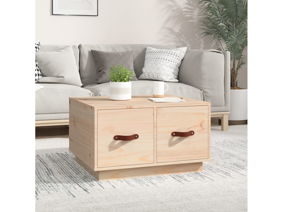 Vidaxl Mesa De Centro 60x53x35 Cm Pinho Maciço