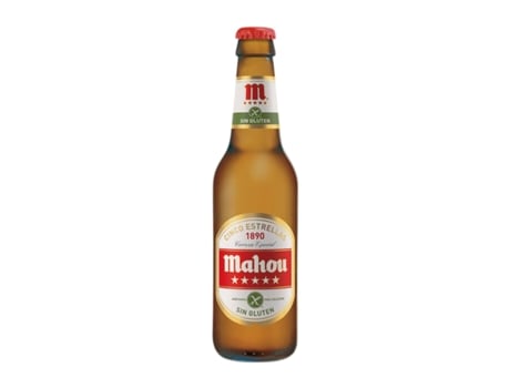 Cerveja MAHOU sin Glúten Garrafa Terço (0.33 L - 24 Unidades)