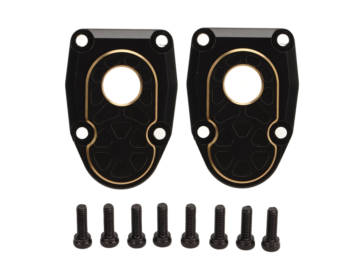 Mali 2 Pcs Capas de Portal de Latão Preto Cap para Eixo Axial Capra Scx10 Iii Ar45p 1/10