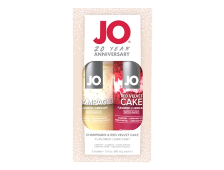 Conjunto de presente de aniversário de 20 anos System Jo Champagne & Red Velvet Cake 60 ml SYSTEM JO