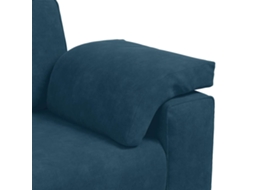 Conjunto de Sofá de 2 Peças com Almofadas em Veludo Azul SYFAX